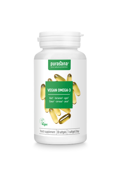 Vegan omega-3 softgels