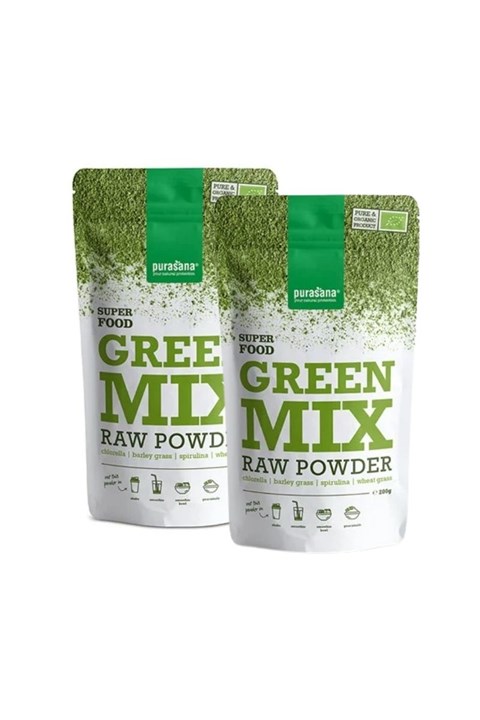 DUO Pack Green mix raw powder
